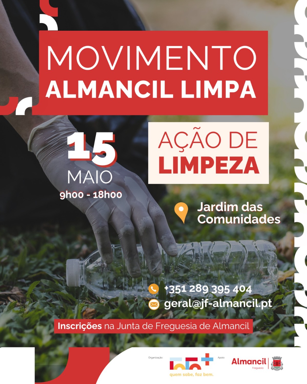 Ação de limpeza dia 15 em Almancil
